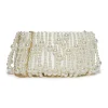 IVORY PEARL WILLOW BEADED CLUTCH