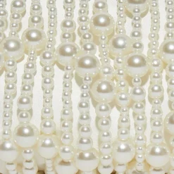 IVORY PEARL WILLOW BEADED CLUTCH
