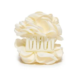 IVORY PEONY FLOWER CLAW CLIP