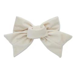 IVORY SET OF 4 VELVET PEARL BOW NAPKIN RINGS