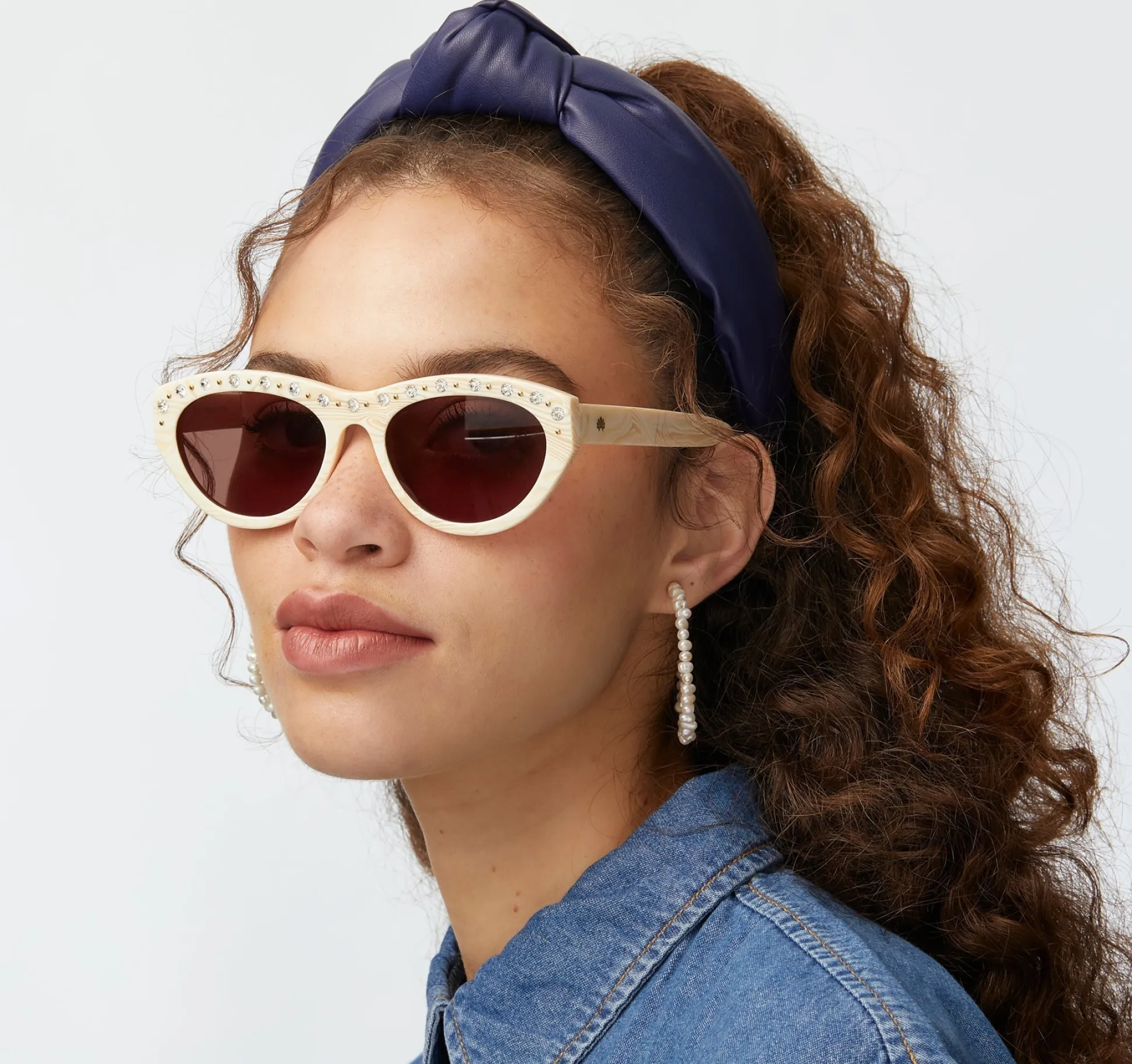 IVORY WALNUT MEMPHIS WAYFARER SUNGLASSES