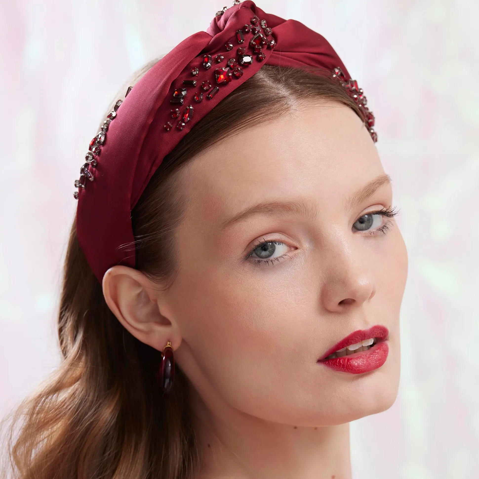 JANUARY GARNET MARLENE JEWELED BIRTHSTONE HEADBAND