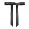 JET BARDOT FAUX LEATHER BOW BARRETTE