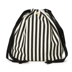 JET IVORY DRAWSTRING HEADBAND STORAGE POUCH