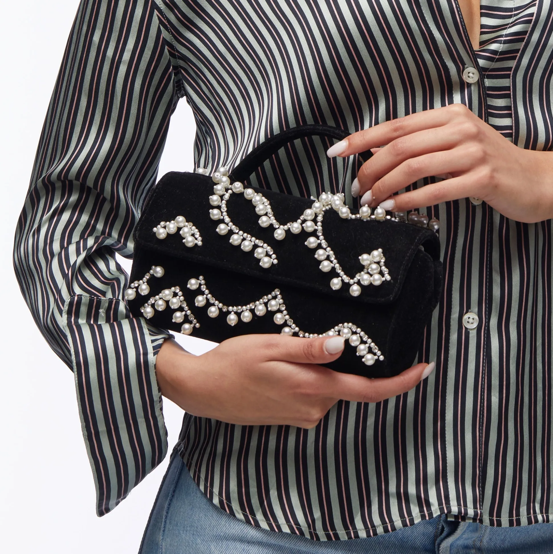 JET PEARL MINI TABITHA TOP HANDLE BAG