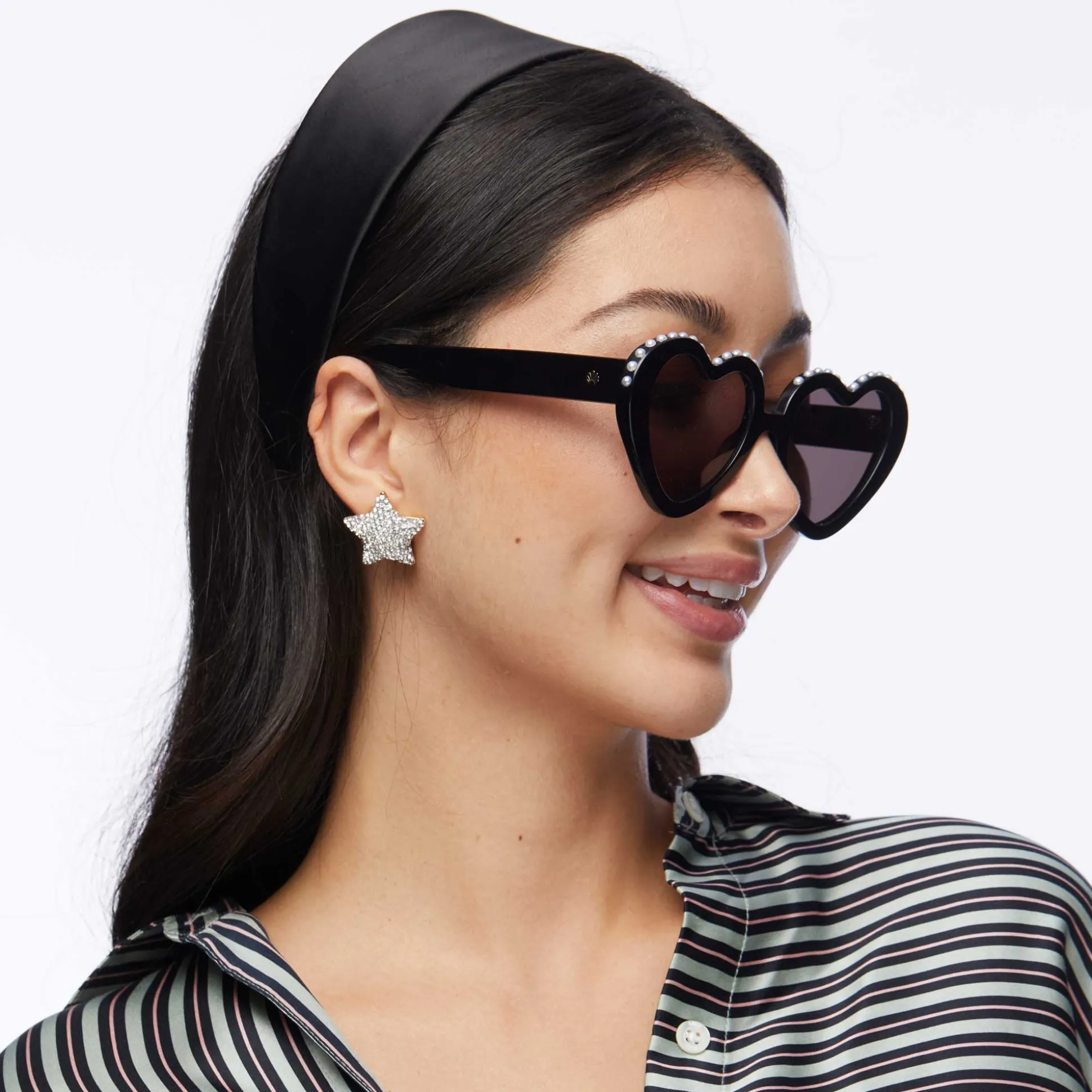 JET PEARL SWEETHEART SUNGLASSES