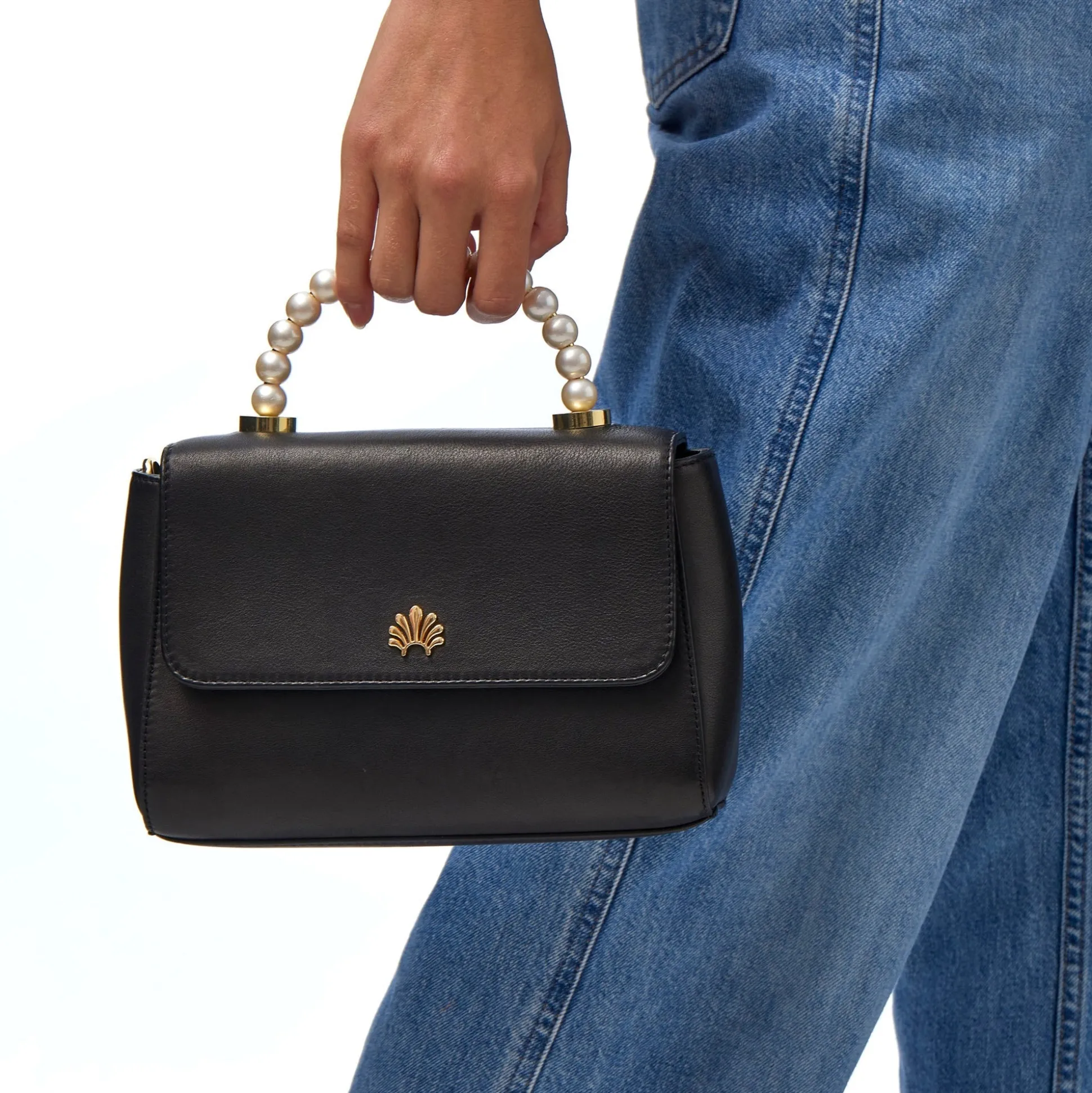 JET PEARL TABITHA TOP HANDLE CROSSBODY