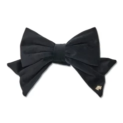 JET SET OF 4 VELVET BOW NAPKIN RINGS