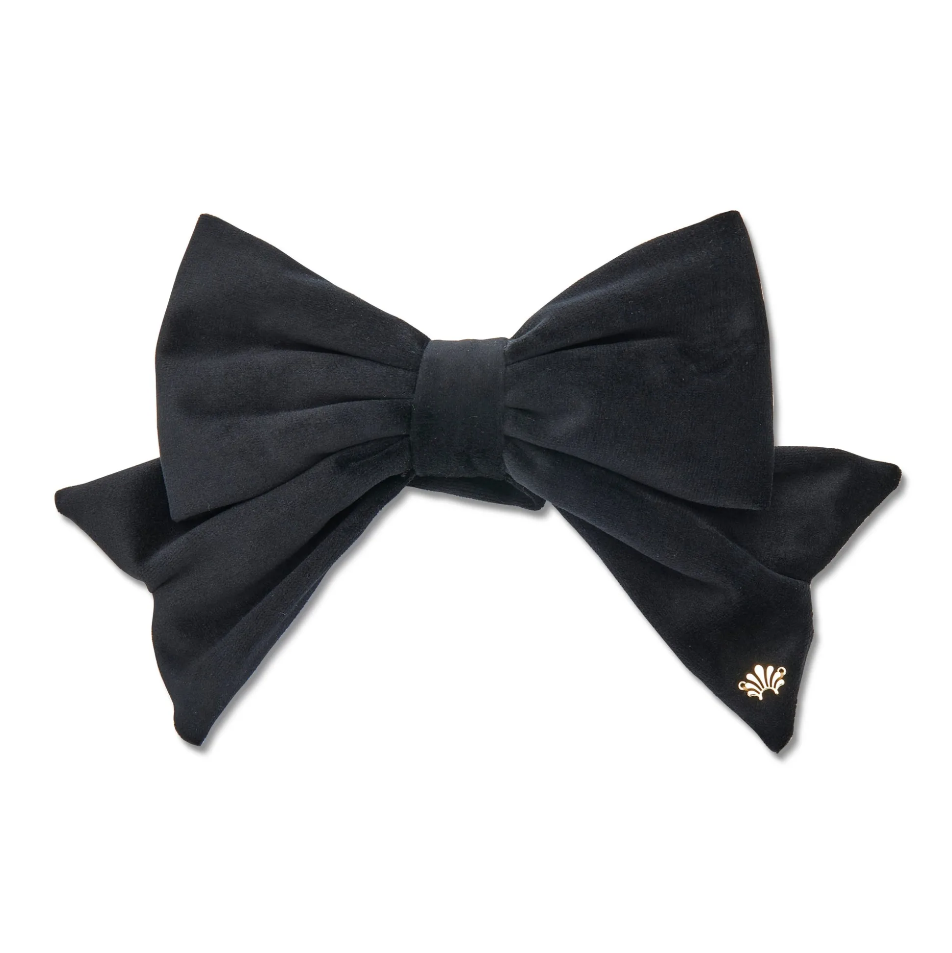JET SET OF 4 VELVET BOW NAPKIN RINGS