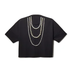 JET SHORT-SLEEVE PEARL EMBELLISHED TEE