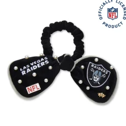 LAS VEGAS RAIDERS LELE SADOUGHI X NFL JET BOW SCRUNCHIE