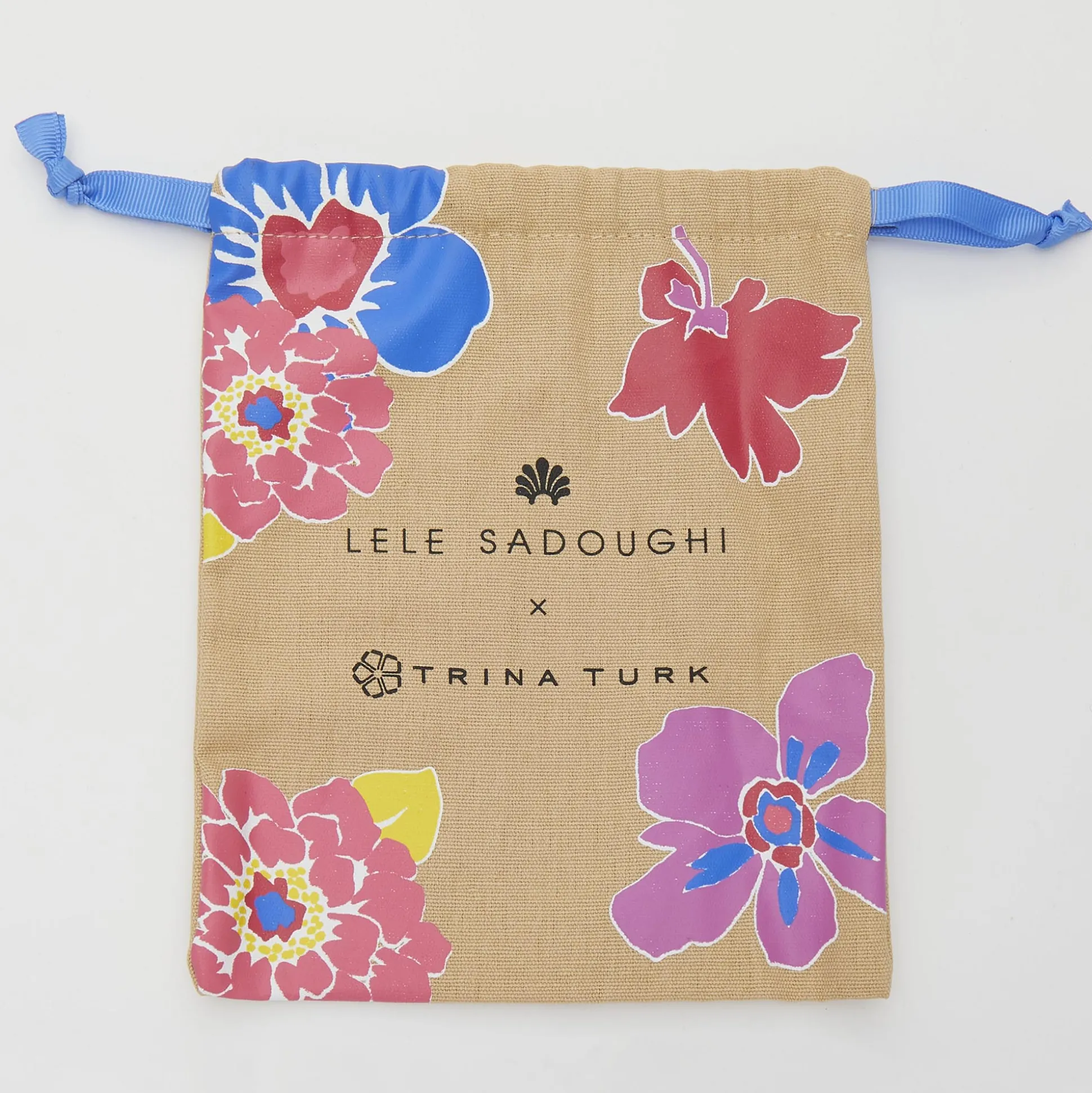 LELE SADOUGHI X TRINA TURK LAVENDER SKY PARAPLUIE STRUNG CHANDELIER EARRINGS