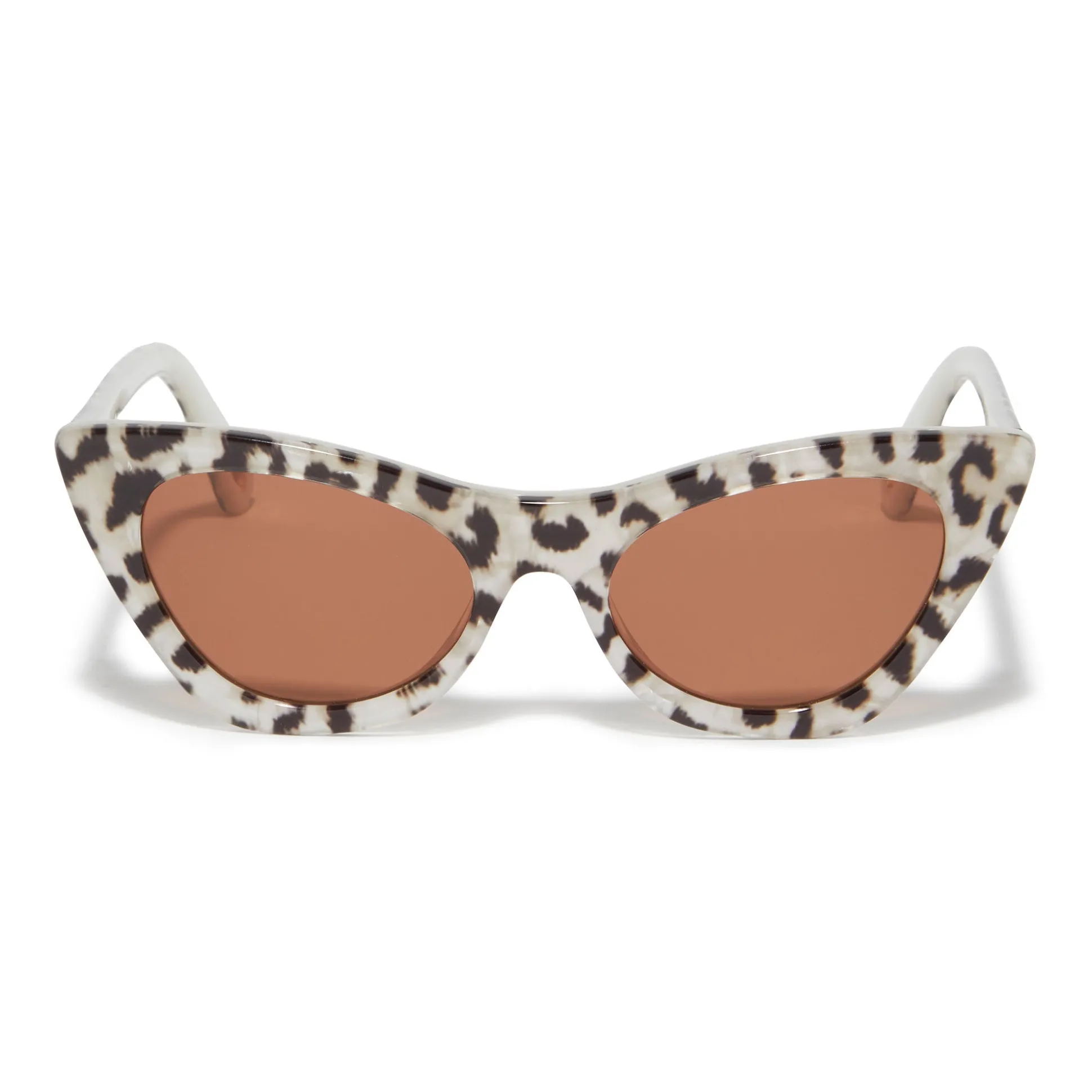 LEOPARD DOWNTOWN CAT-EYE SUNGLASSES
