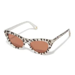 LEOPARD DOWNTOWN CAT-EYE SUNGLASSES