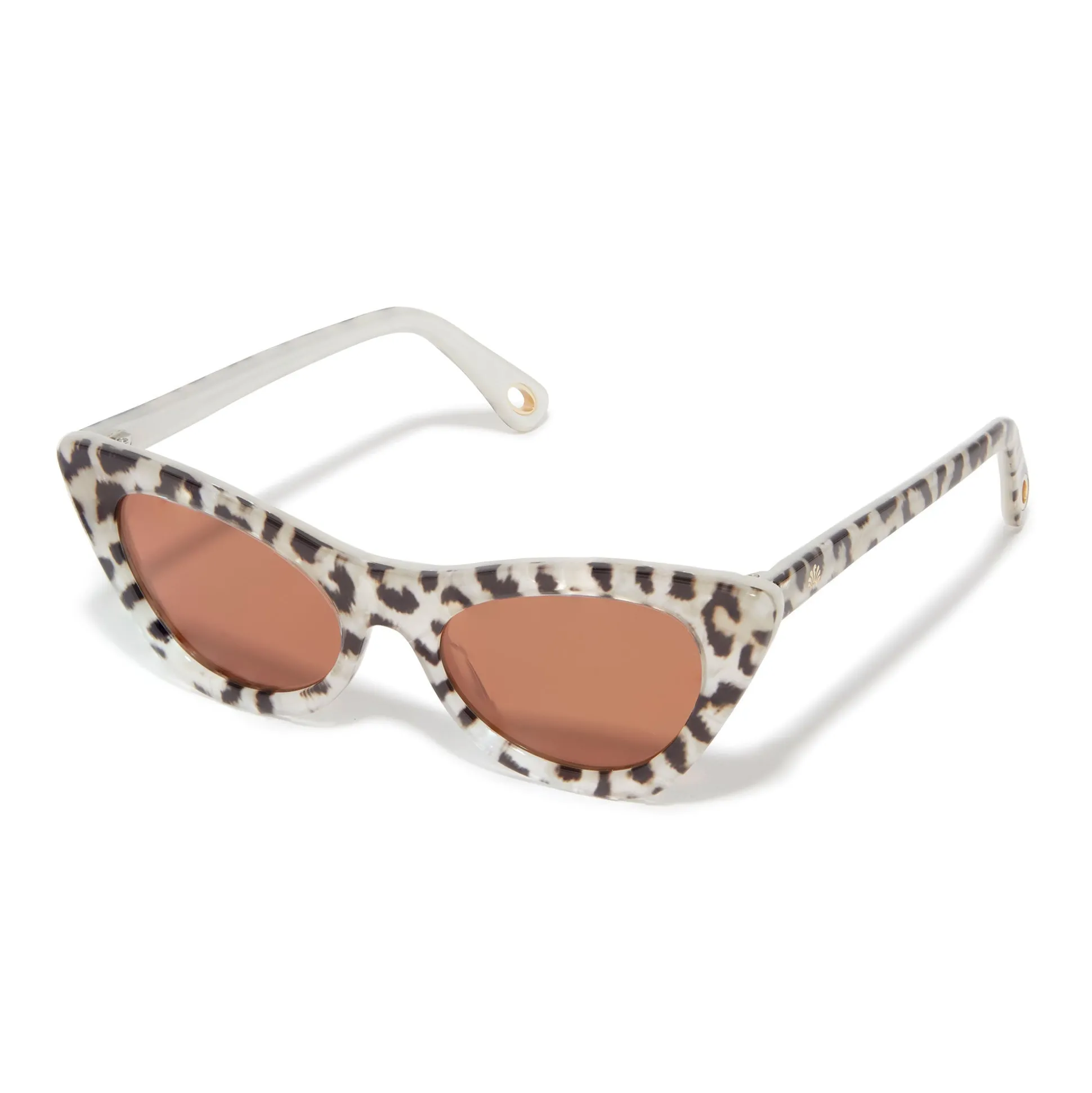 LEOPARD DOWNTOWN CAT-EYE SUNGLASSES