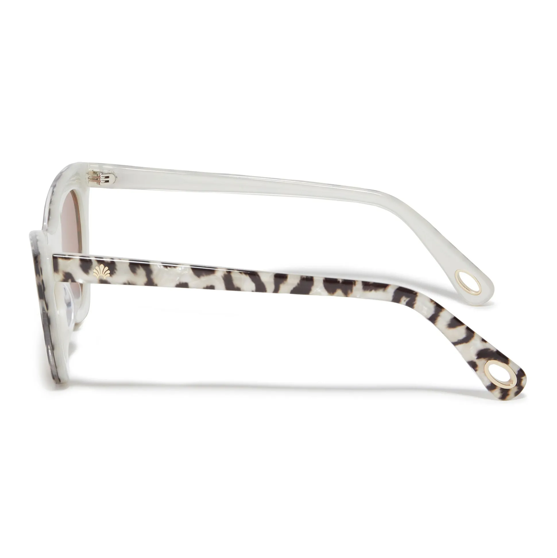 LEOPARD DOWNTOWN CAT-EYE SUNGLASSES