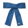 LIGHT DENIM ANTOINETTE  BOW BARRETTE