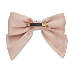 LIGHT ROSE NATALIA SWAROVSKI® BOW BARRETTE