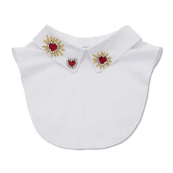 LIPSTICK RED CRYSTAL HEARTBURST COLLAR