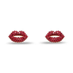 LIPSTICK RED  LELE SADOUGHI X MARILYN MONROE PAVE KISS STUD EARRINGS