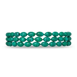 MALACHITE DIANA TRIPLE ROW CHOKER