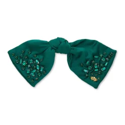 MAY EMERALD PALOMA JEWELED BIRTHSTONE BOW