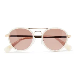 MOTHER OF PEARL DOWNTOWN AVIATOR SUNGLASSES