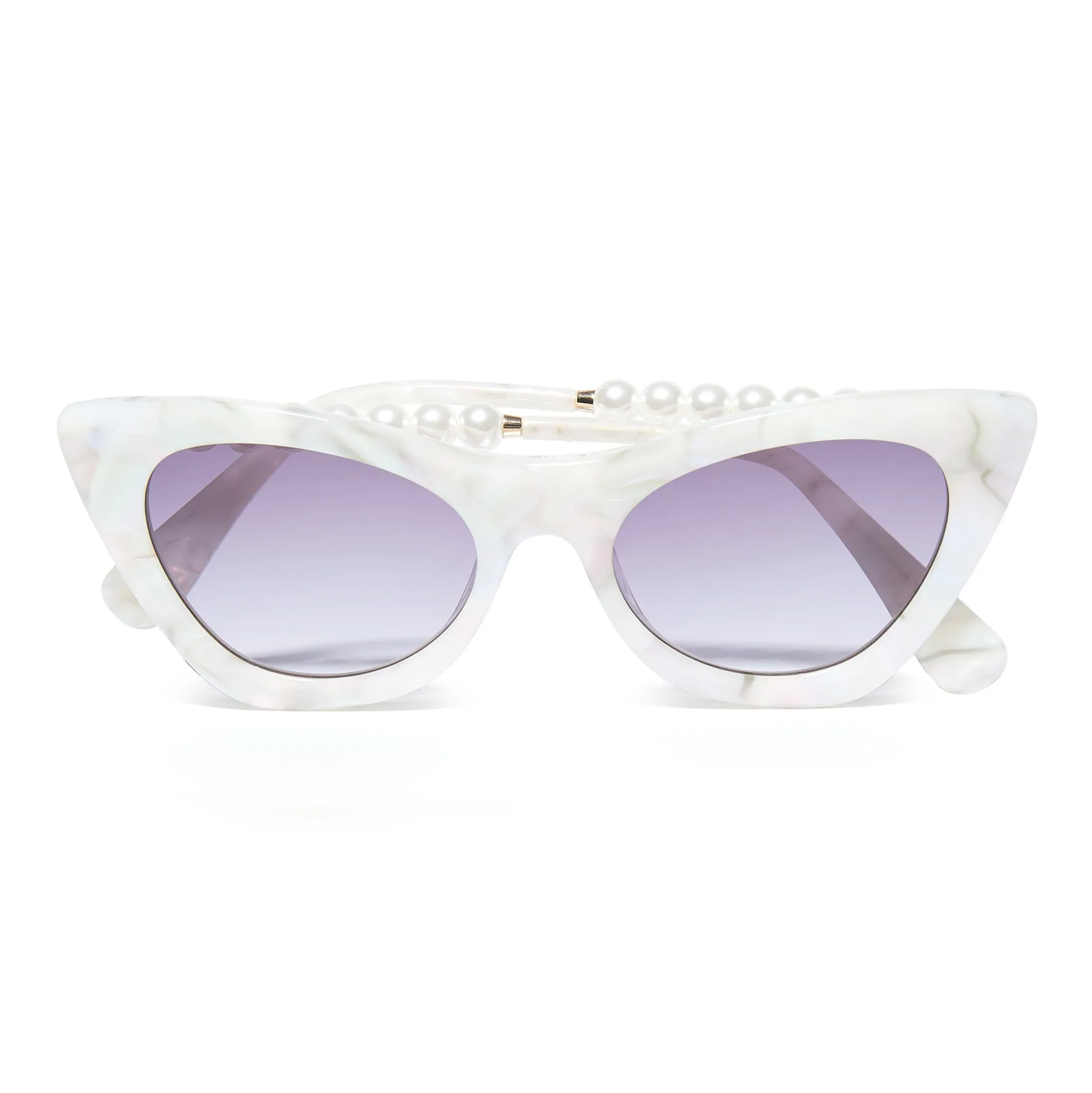 MOTHER OF PEARL DOWNTOWN CAT-EYE SUNGLASSES
