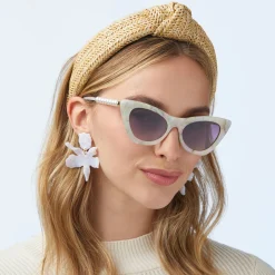 MOTHER OF PEARL DOWNTOWN CAT-EYE SUNGLASSES