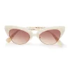 MOTHER OF PEARL NASHVILLE CAT-EYE SUNGLASSES