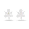 MOTHER OF PEARL SMALL PAPER LILY EARRINGS