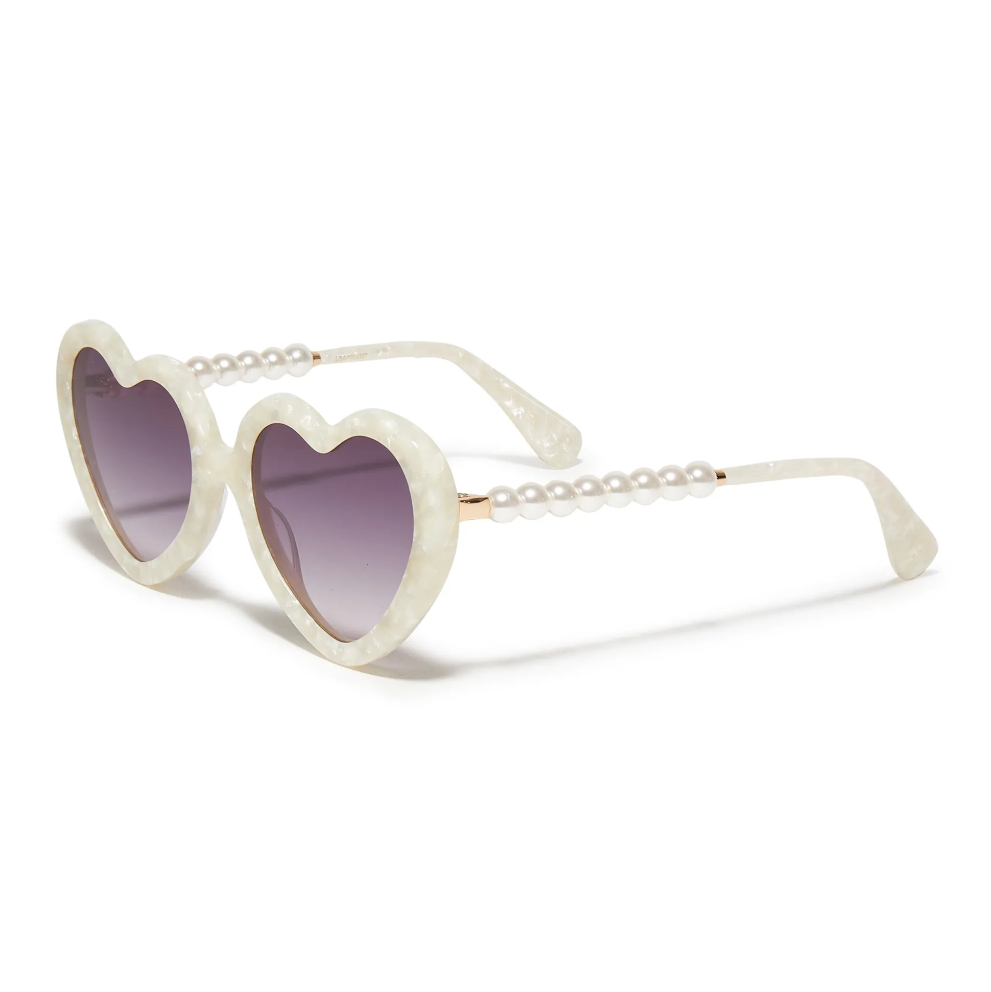 MOTHER OF PEARL SWEETHEART SUNGLASSES