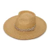 NATURAL BRAIDED ROPE STRAW HAT