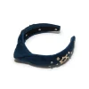 NAVY KIDS CRYSTAL STAR HOLIDAY KNOTTED HEADBAND