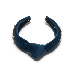 NAVY KIDS CRYSTAL STAR HOLIDAY KNOTTED HEADBAND