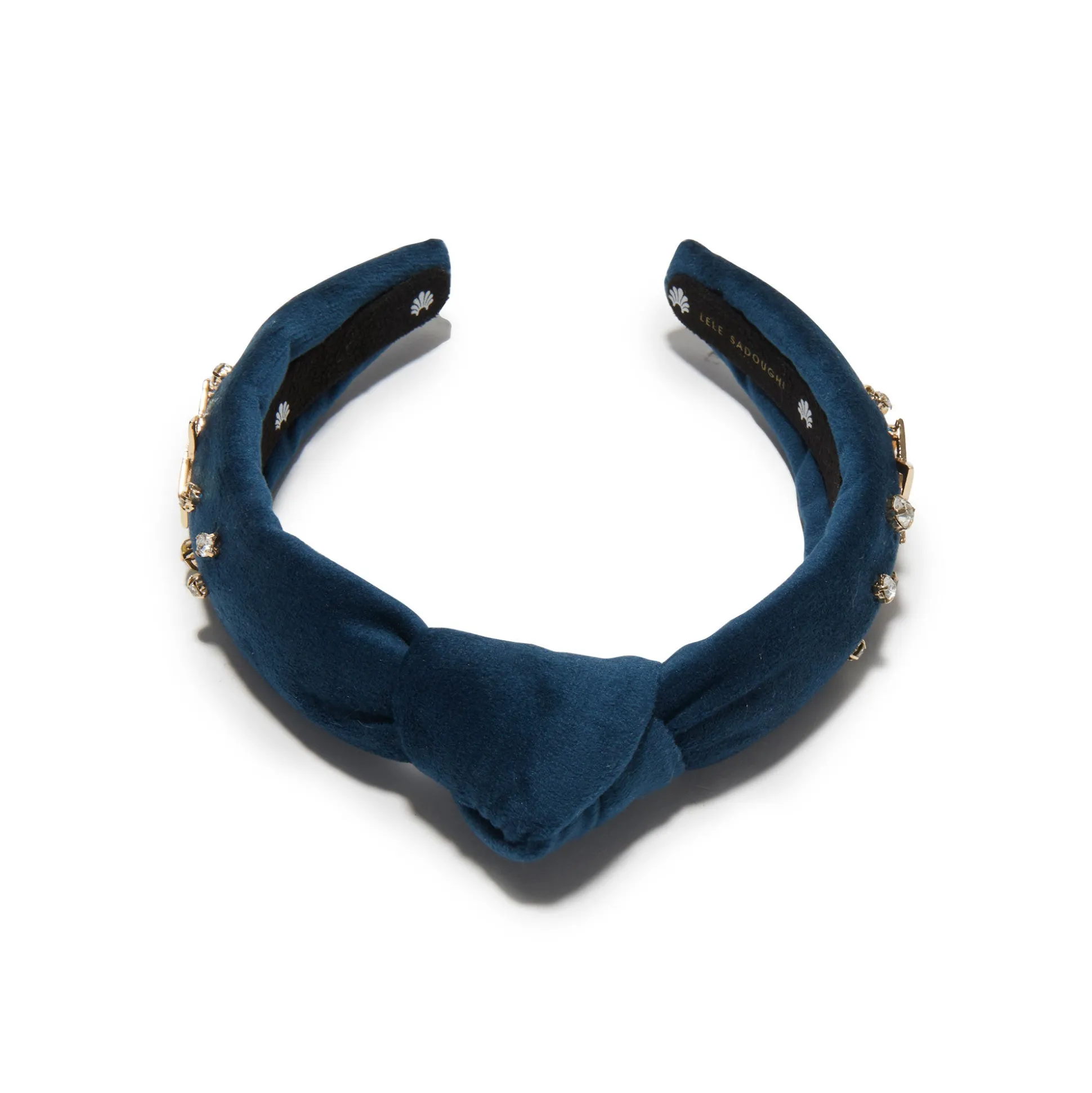 NAVY KIDS CRYSTAL STAR HOLIDAY KNOTTED HEADBAND