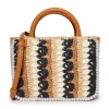 NEUTRAL NIGHT MAYA RAFFIA MINI TOTE