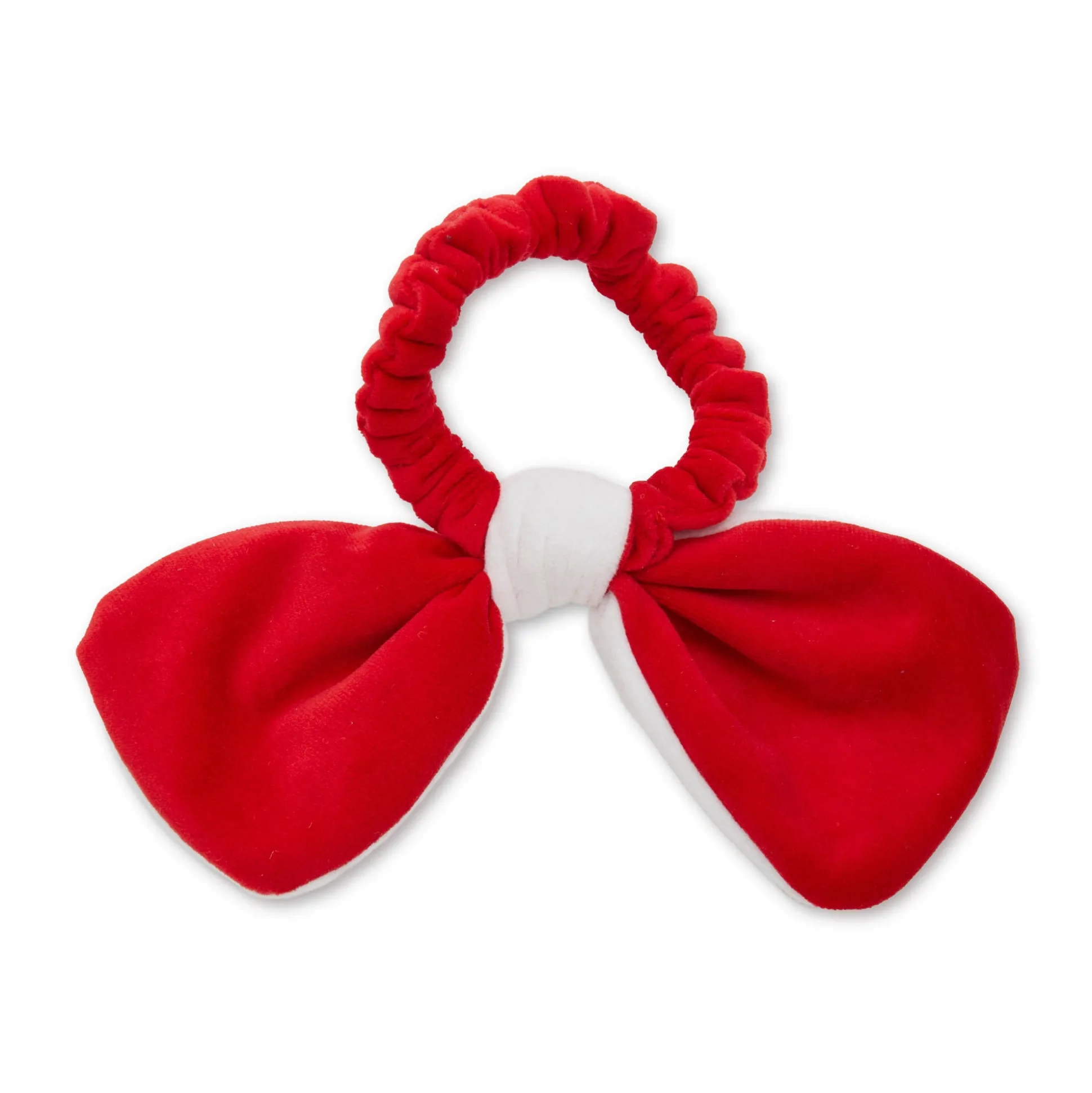 NEW YORK GIANTS LELE SADOUGHI X NFL IVORY RED BOW SCRUNCHIE