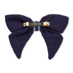NY YANKEES LELE SADOUGHI / MLB NAVY BOW BARRETTE