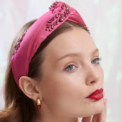 OCTOBER PINK TOURMALINE MARLENE JEWELED BIRTHSTONE HEADBAND