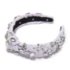 ORCHID SLIM KNOTTED CRYSTAL CLUSTER HEADBAND