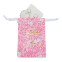 PASSIONFRUIT PINK LILLY PULITZER x LELE HEART DROP EARRINGS