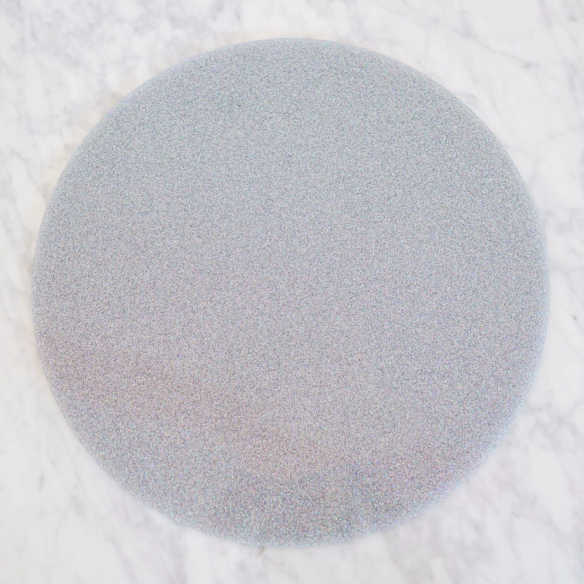 PASTEL GLITTER LUNA ROUND SET OF 4 PLACEMATS