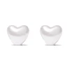 PEARL HEART STUD EARRINGS