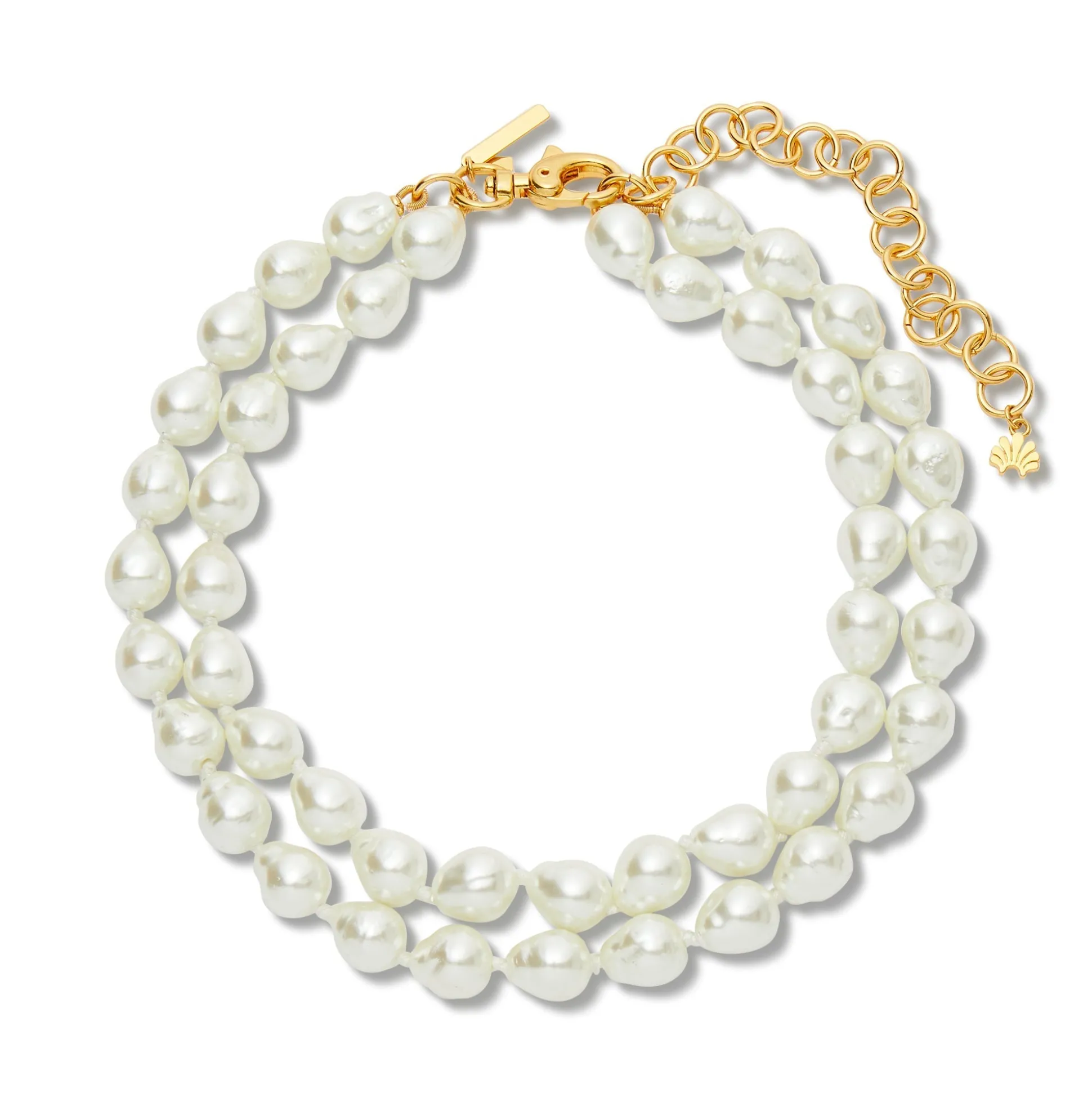 PEARL JACKIE DOUBLE ROW NECKLACE