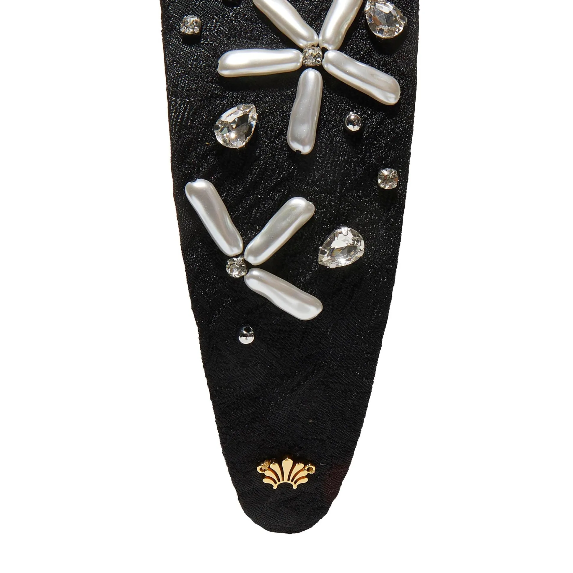 PEARL JET BRIGITTE PEARL FLORAL BROCADE HEADBAND
