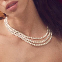 PEARL TRIPLE STRAND NECKLACE