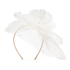 *PRE-ORDER* IVORY FLORAL VEIL FASCINATOR