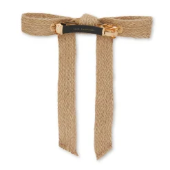 RAFFIA BARDOT BOW BARRETTE