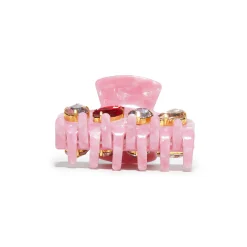 RHUBARB MINI CRYSTAL CLAW CLIP